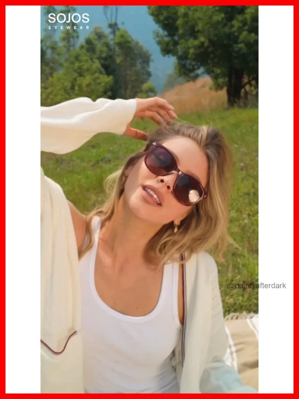 Oversized Square Polarized Sunglasses for Women UV400